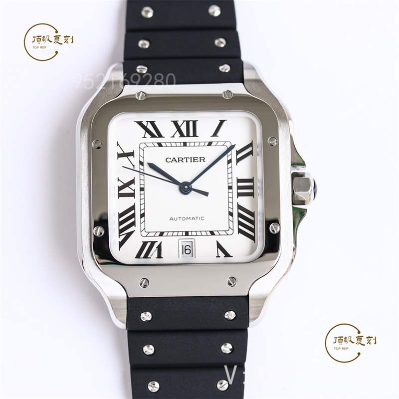 GF廠推出氟膠帶款式山度士復刻表,gf廠卡地亞山度士有哪些款式-復刻表