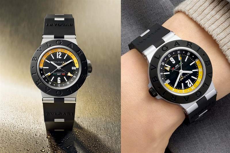 百年靈2022 Aluminium GMT Amerigo Vespucci充滿冒險(xiǎn)活力的三色設(shè)計(jì)-復(fù)刻表