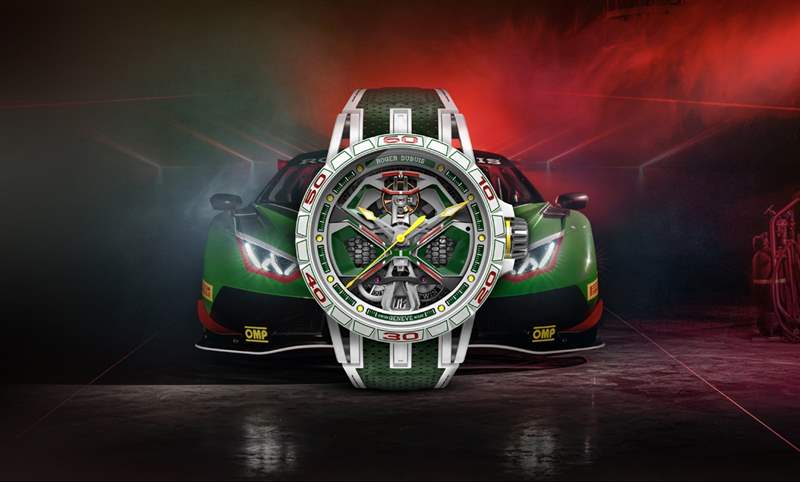 傳神演繹Lamborghini第三代Huracán賽車!Roger Dubuis Excalibur Spider Huracán單擺輪腕表-復(fù)刻表