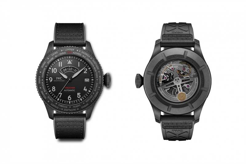 IWC萬國最新Pilot's Watch Timezoner TOP GUN Ceratanium-復(fù)刻表