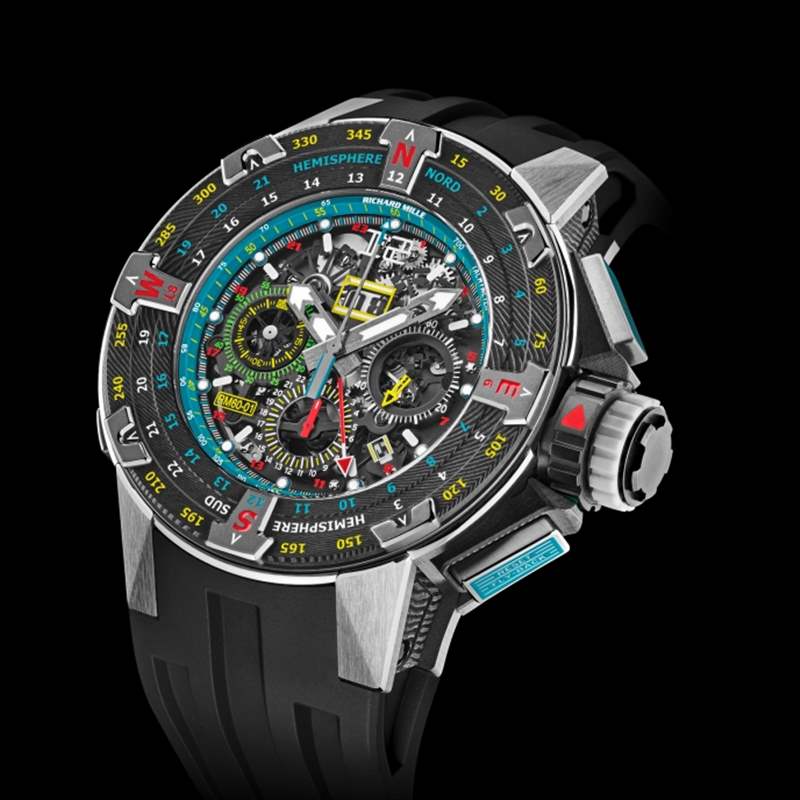 2021最新理查德Richard Mille RM60-01 Les Voiles de St Barth的航海藍調(diào)-復刻表
