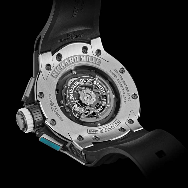 2021最新理查德Richard Mille RM60-01 Les Voiles de St Barth的航海藍調(diào)-復刻表