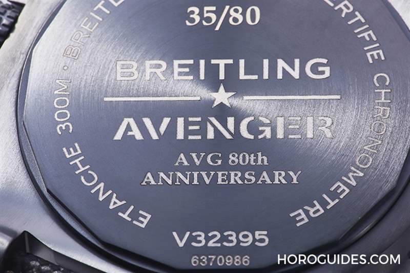 霸氣捍衛天空！百年靈Avenger AVG飛虎隊80周年臺灣限量款-復刻表