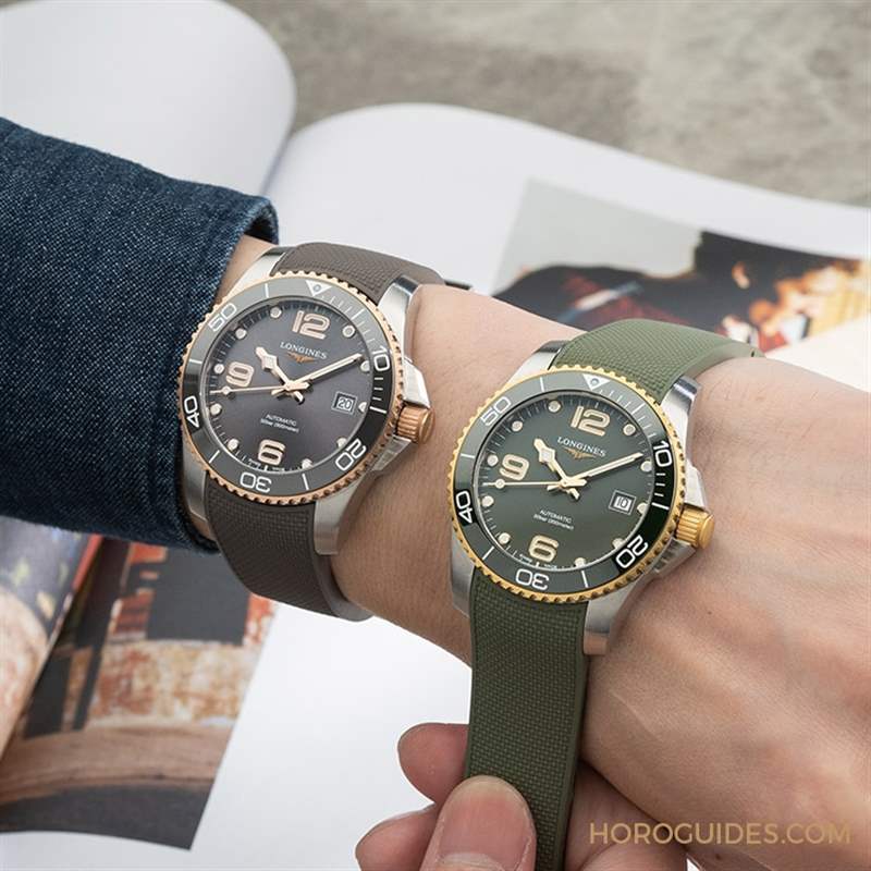 潛水表也要微奢華？2021浪琴深海征服者半金浪鬼-復刻表