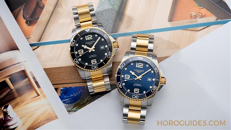 潛水表也要微奢華？2021浪琴深海征服者半金浪鬼-復刻表