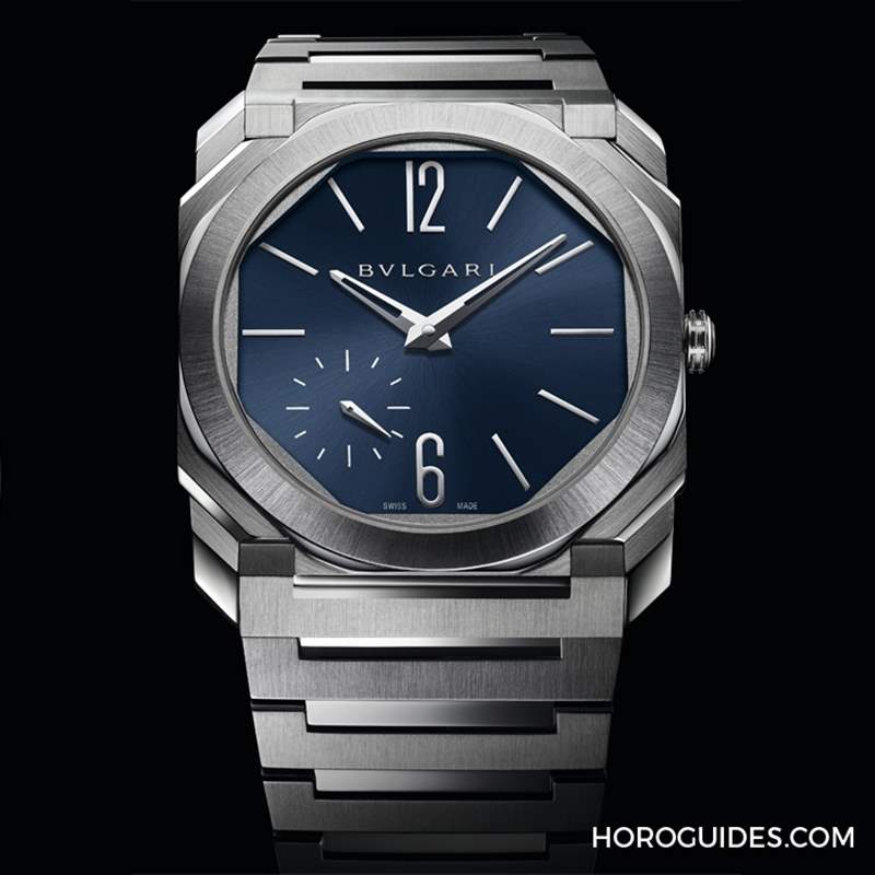 這樣的喀什米爾藍面，美絕了！BVLGARI Octo Finissimo超薄兩地時間計時碼表-復刻表