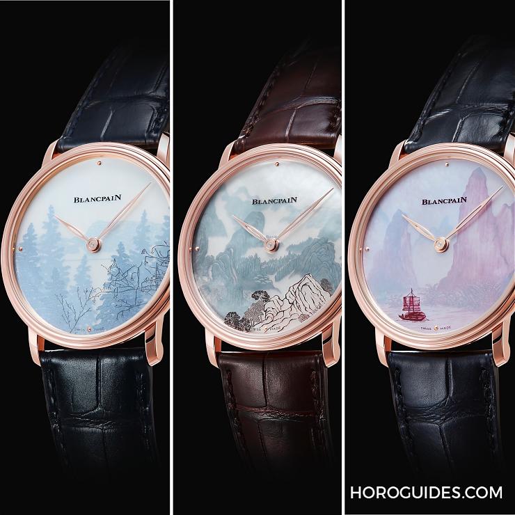 表盤薄如蟬翼，3D山水空靈如斯｜臺(tái)灣限定！Blancpain大藝術(shù)家系列珍珠母貝剪影浮雕腕表-復(fù)刻表