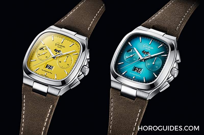 復(fù)古未來摩登亮色|格拉蘇蒂原創(chuàng)七零年代大日歷計時腕表限量新色-復(fù)刻表