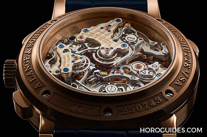 朗格Triple Split三追針計(jì)時，推出貴氣藍(lán)金新色-復(fù)刻表