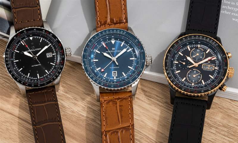 真男人的飛行三部曲｜漢米爾頓卡其航空Converter系列三針日期、計時與兩地時間-復(fù)刻表