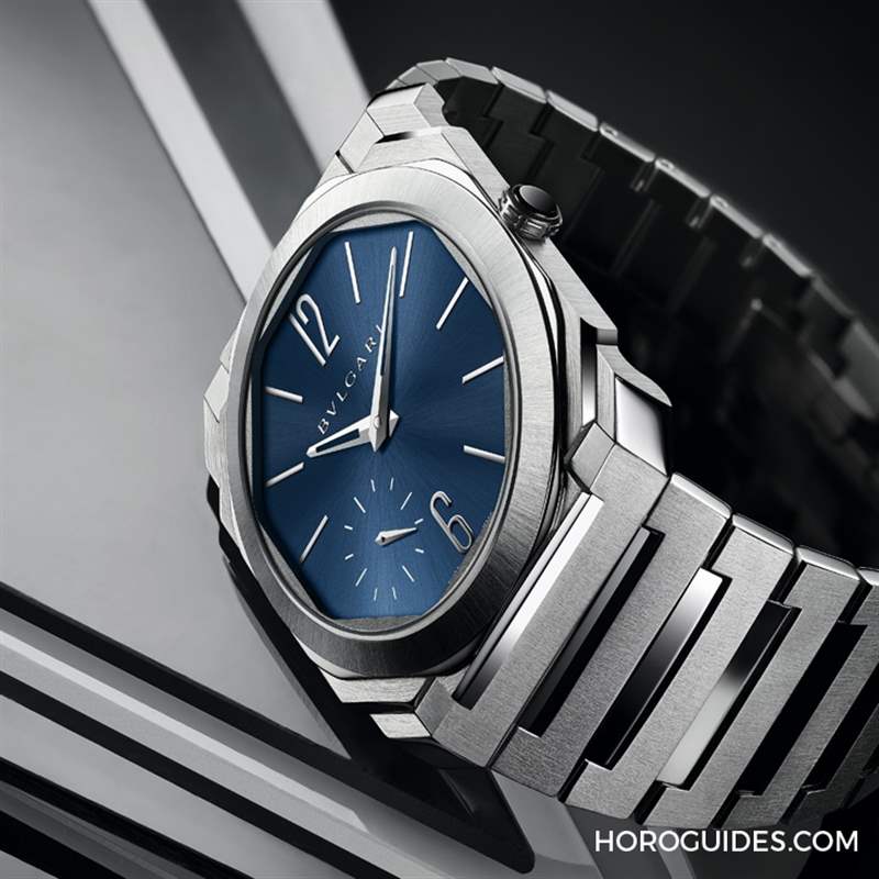 這樣的喀什米爾藍(lán)面，美絕了！BVLGARI Octo Finissimo超薄自動上鏈精鋼腕表-復(fù)刻表