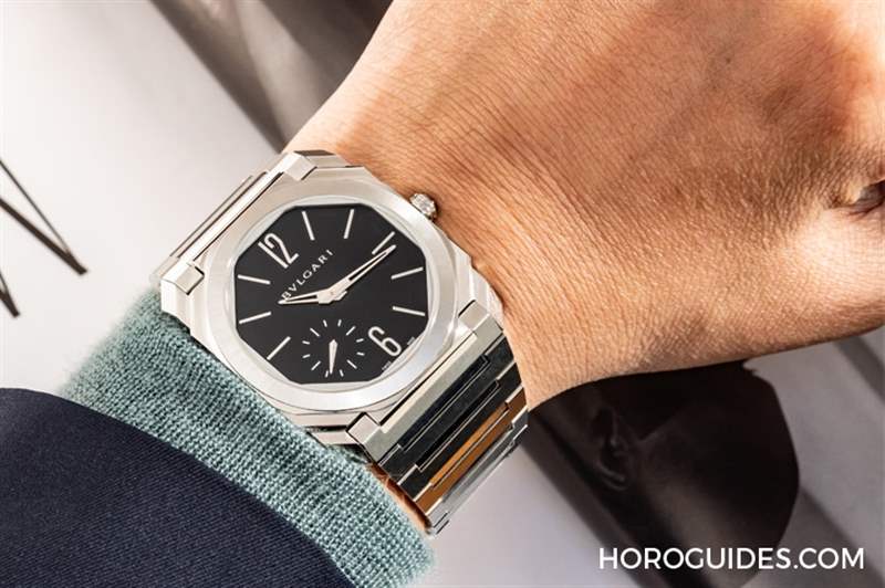 這樣的喀什米爾藍(lán)面，美絕了！BVLGARI Octo Finissimo超薄自動上鏈精鋼腕表-復(fù)刻表