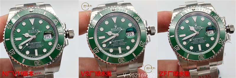VS廠、ZF廠、N廠勞力士水鬼獨家對比，哪家復刻做工最為出色呢-復刻表