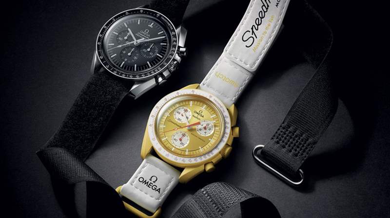 斯沃琪+歐米茄聯(lián)名:生物陶瓷超霸月亮手表樣本-復(fù)刻表