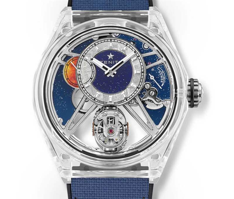 真力時(shí)天頂蔑視藍(lán)寶石版絕對(duì)透明-復(fù)刻表