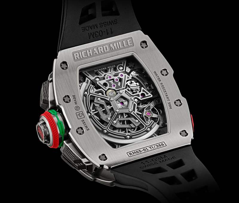 理查德·米勒 RM 65-01 自動追針鈦金屬計時碼表-復刻表