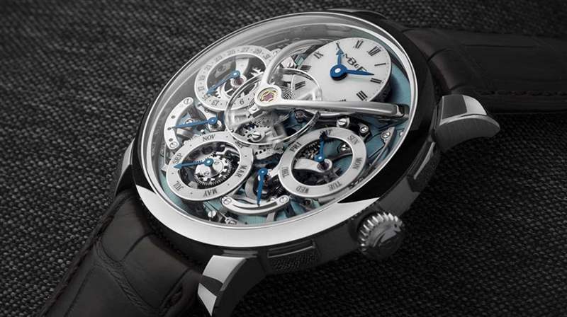 MB&F 傳統機器永久鈀金,當藝術被高舉-復刻表