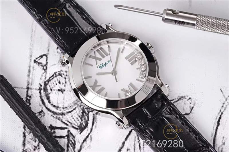 璀璨蕭邦:ZF廠蕭邦Happy Diamonds快樂的鉆石石英表對比正品-復刻表