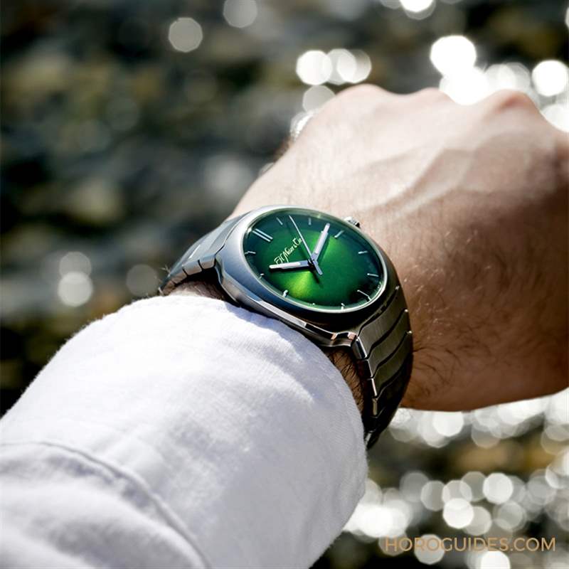 從煙熏綠開始延伸|H. MOSER & CIE 運動表系列Streamliner首款大三針腕表-復刻表