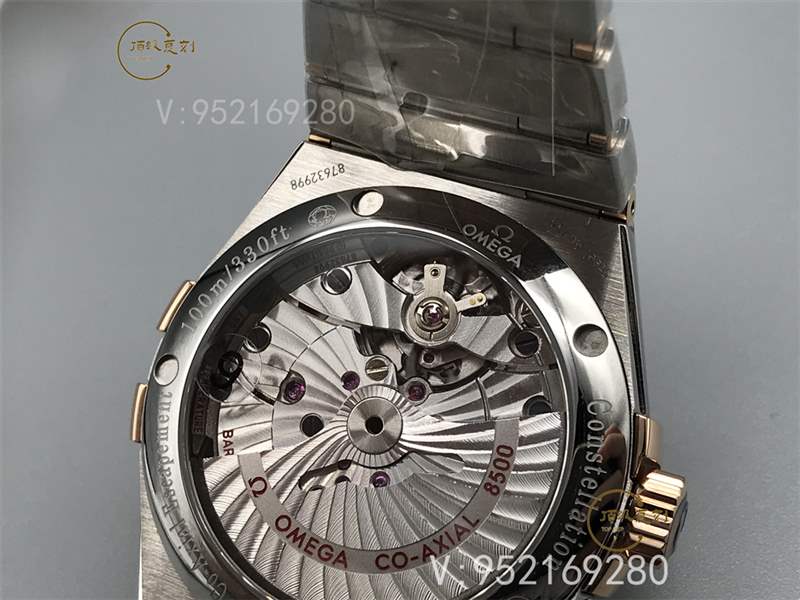 VS廠歐米茄星座間枚金鉆釘做工怎么樣123.20.38.21.52.001-復刻表