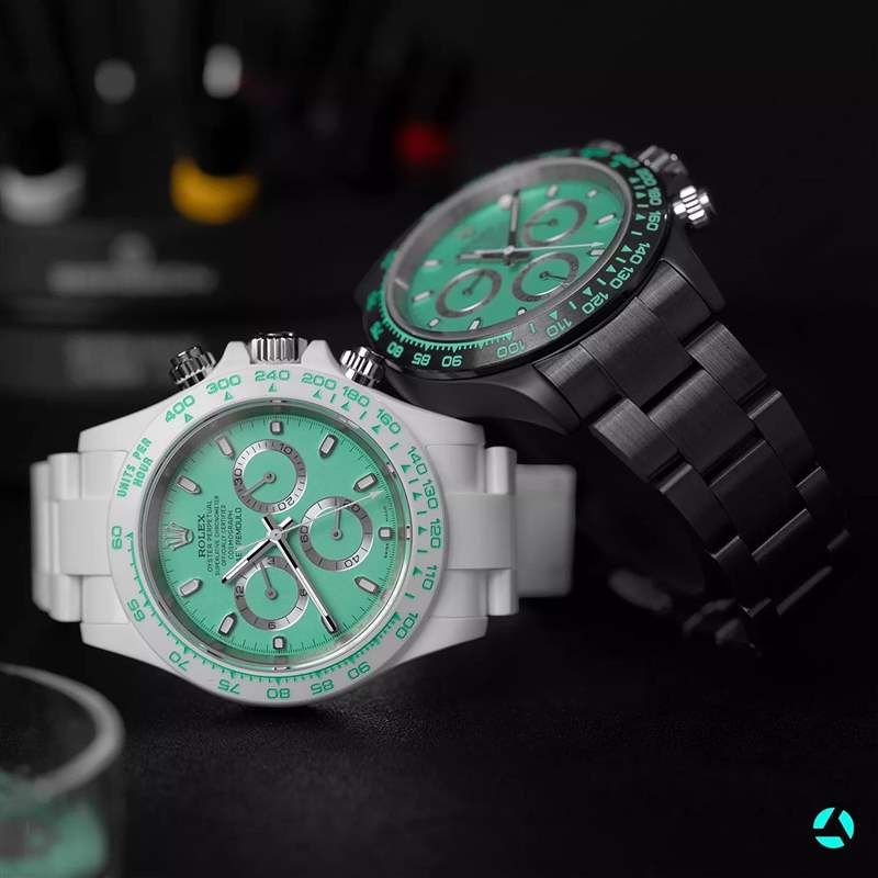 Rolex Daytona綠面陶瓷改裝手表登場Biscay Green配色-復刻表