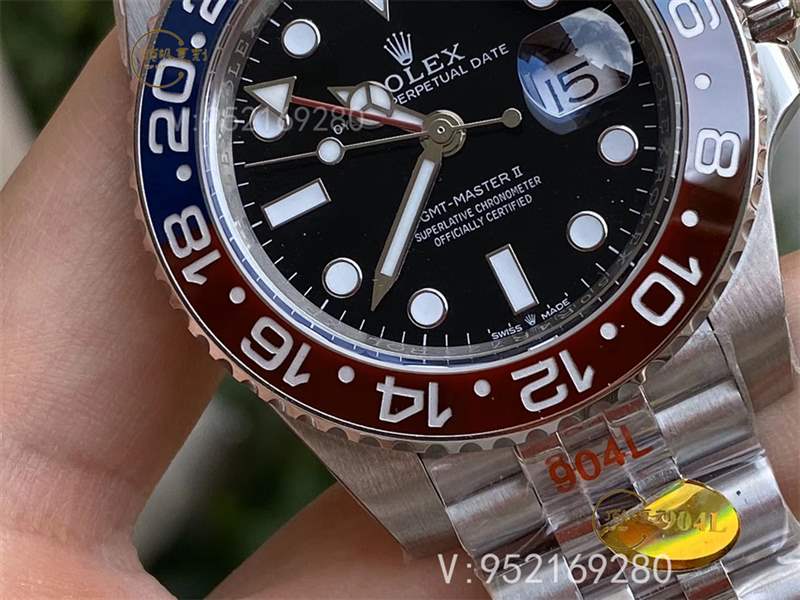 N廠勞力士格林尼治紅藍可樂圈「m126710blnr-0001」復刻做工評測-復刻表