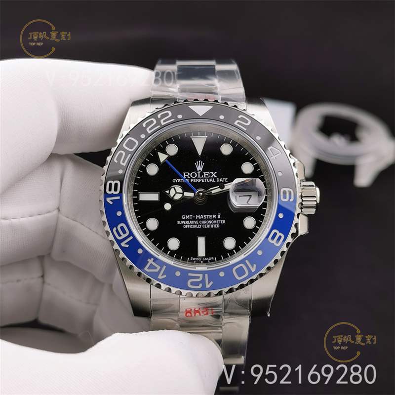 N廠勞力士格林尼治國米藍黑圈復刻表3186機芯做工評測-復刻表