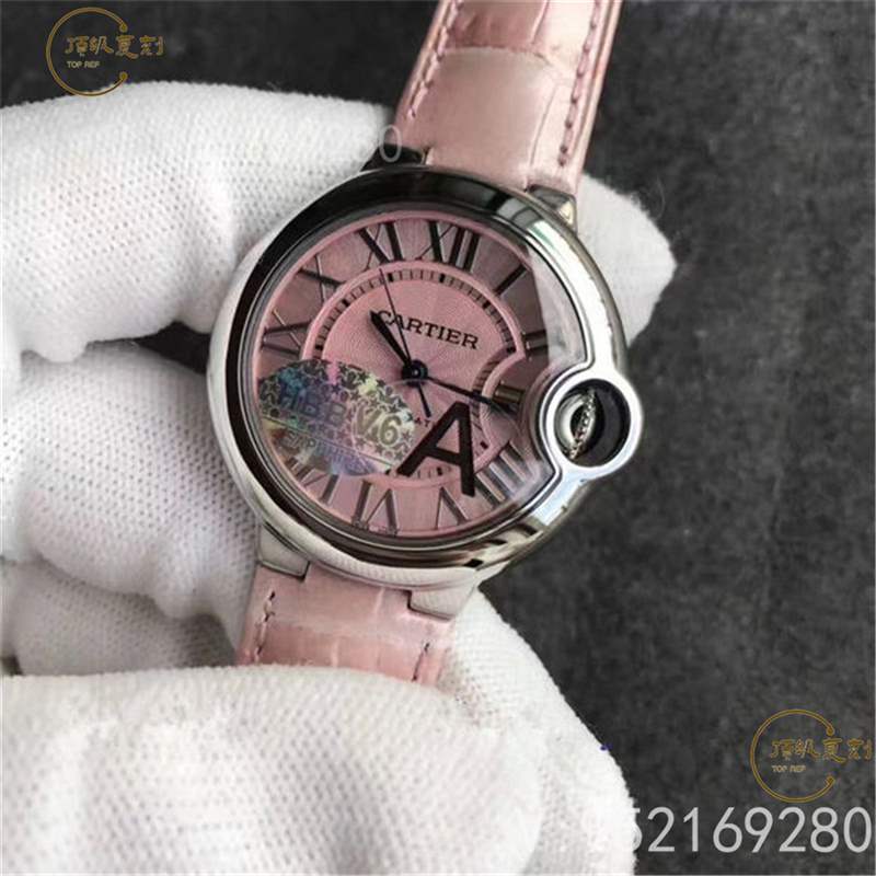 V6廠粉氣球-V6廠卡地亞33mm藍(lán)氣球粉盤W6920100做工怎么樣-復(fù)刻表