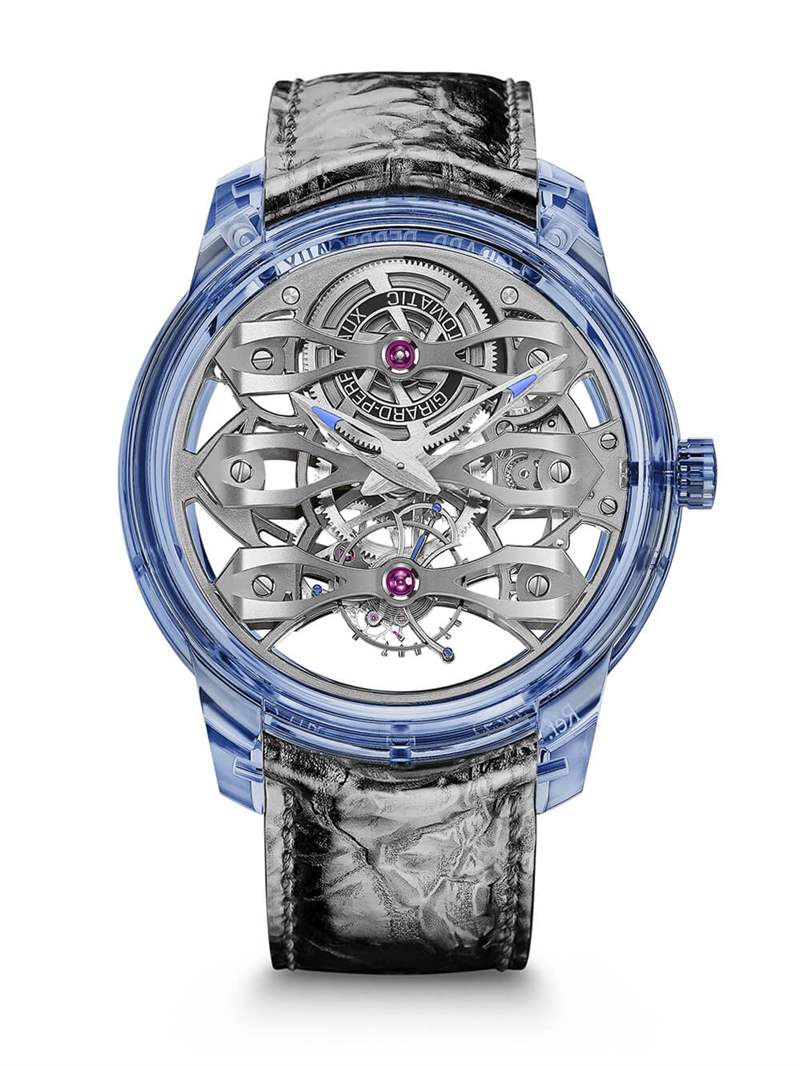 芝柏Quasar Azure限量版透視機械手表-復刻表