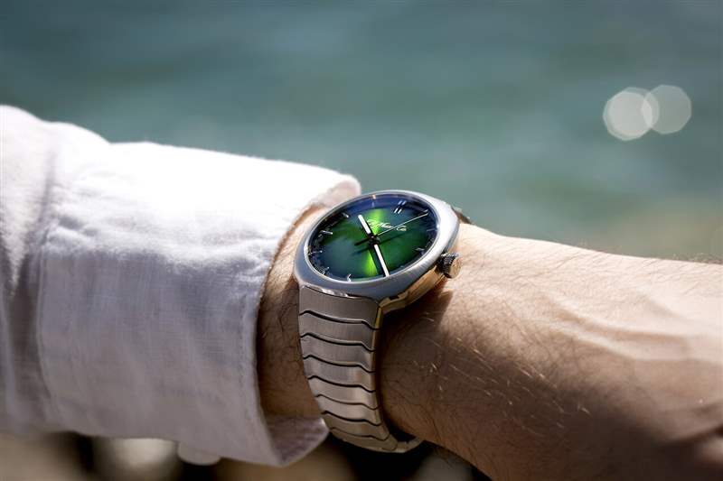 獨特的綠色表盤手表H. Moser & Cie Streamliner-復刻表