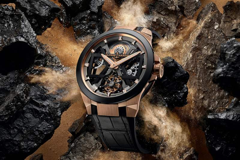 雅典表Ulysse Nardin Blast系列1723-400經(jīng)典機(jī)械設(shè)計(jì)腕表-復(fù)刻表