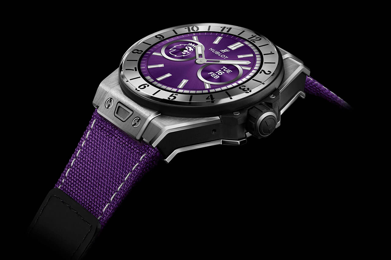 宇舶Big Bang E超級(jí)聯(lián)賽足球定制紫色腕表-復(fù)刻表