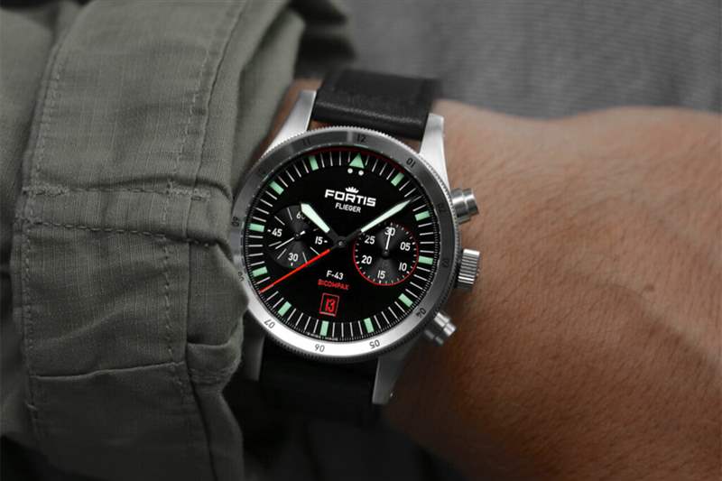 俄羅斯小眾手表富通Fortis Flieger F-43 Bicompax-復刻表