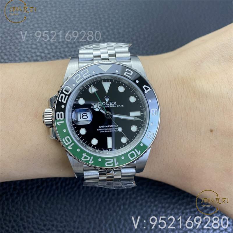 C廠(Clean廠)勞力士格林尼治雪碧黑綠圈左撇子復(fù)刻表M126720對比正品怎么樣-復(fù)刻表