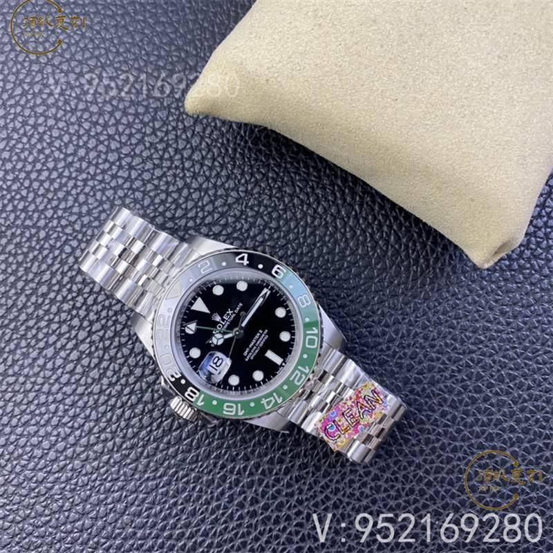 C廠(Clean廠)勞力士格林尼治雪碧黑綠圈左撇子復(fù)刻表M126720對比正品怎么樣-復(fù)刻表