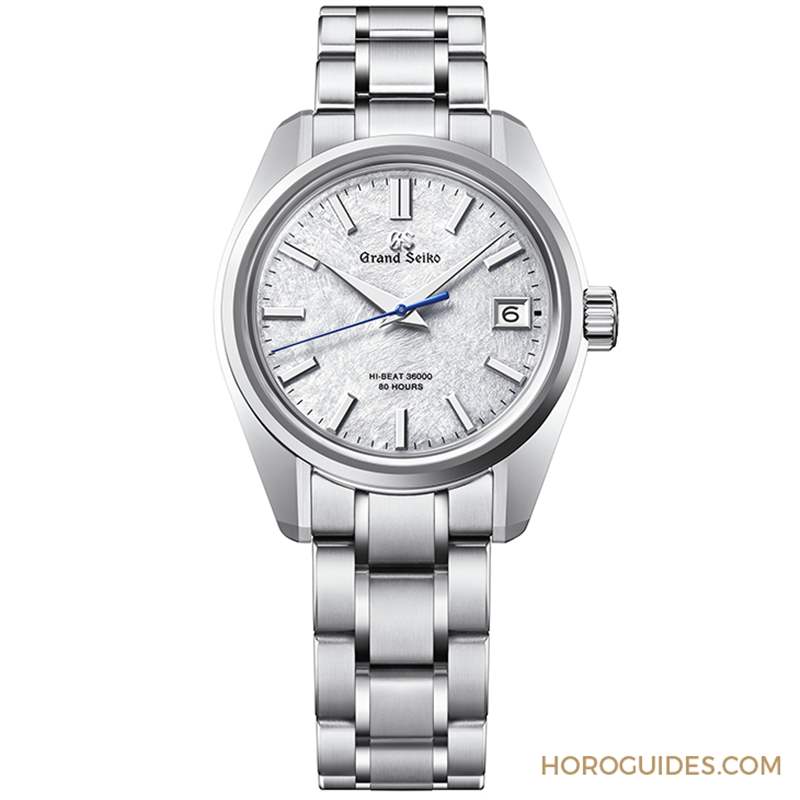 淡藍面盤呈現巖手山「融雪」美景，Grand Seiko 44GS首款白鋼材質-復刻表