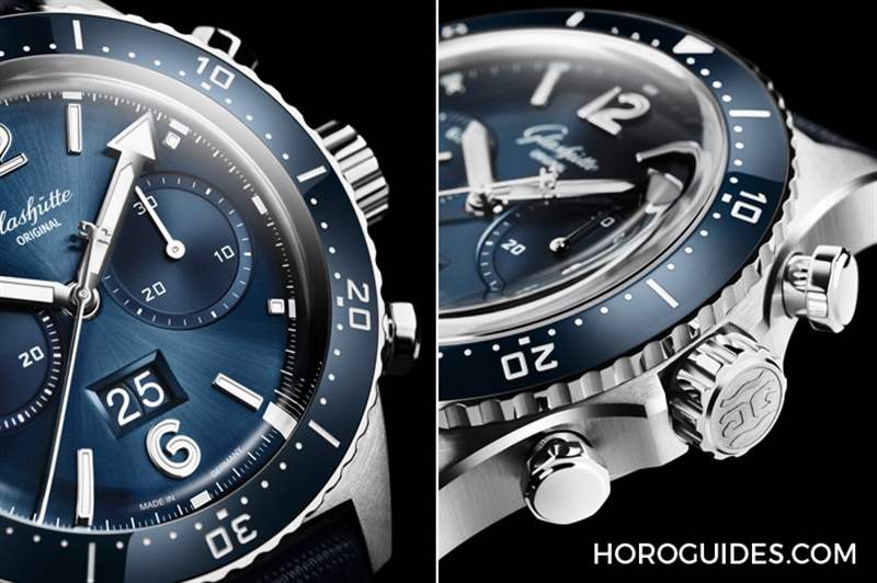 藍面、藍陶瓷圈打頭陣！ Glashütte Original SeaQ系列首次搭載計時功能-復刻表