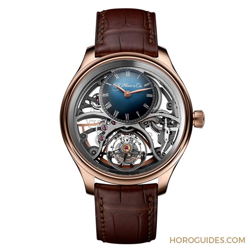 賀高登鐘表50周年！ H. Moser & Cie.勇創(chuàng)者圓柱陀飛輪鏤空紀(jì)念腕表限量發(fā)行-復(fù)刻表