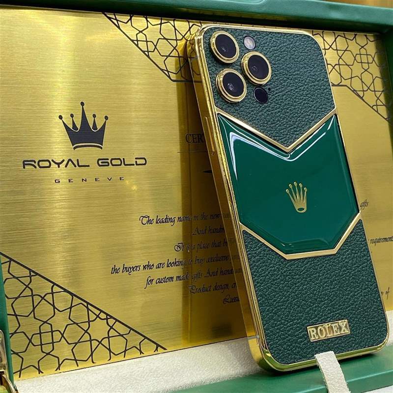 Rolex限量版iPhone開(kāi)箱?24K金打造真土豪風(fēng)范比戴勞力士更氣派-復(fù)刻表
