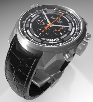 Van Ree - Chrono DNA - Staal-zwart 范里計時DNA手表-復刻表